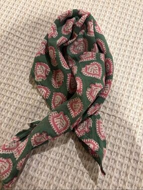 100% cotton hand dyed block print bandana